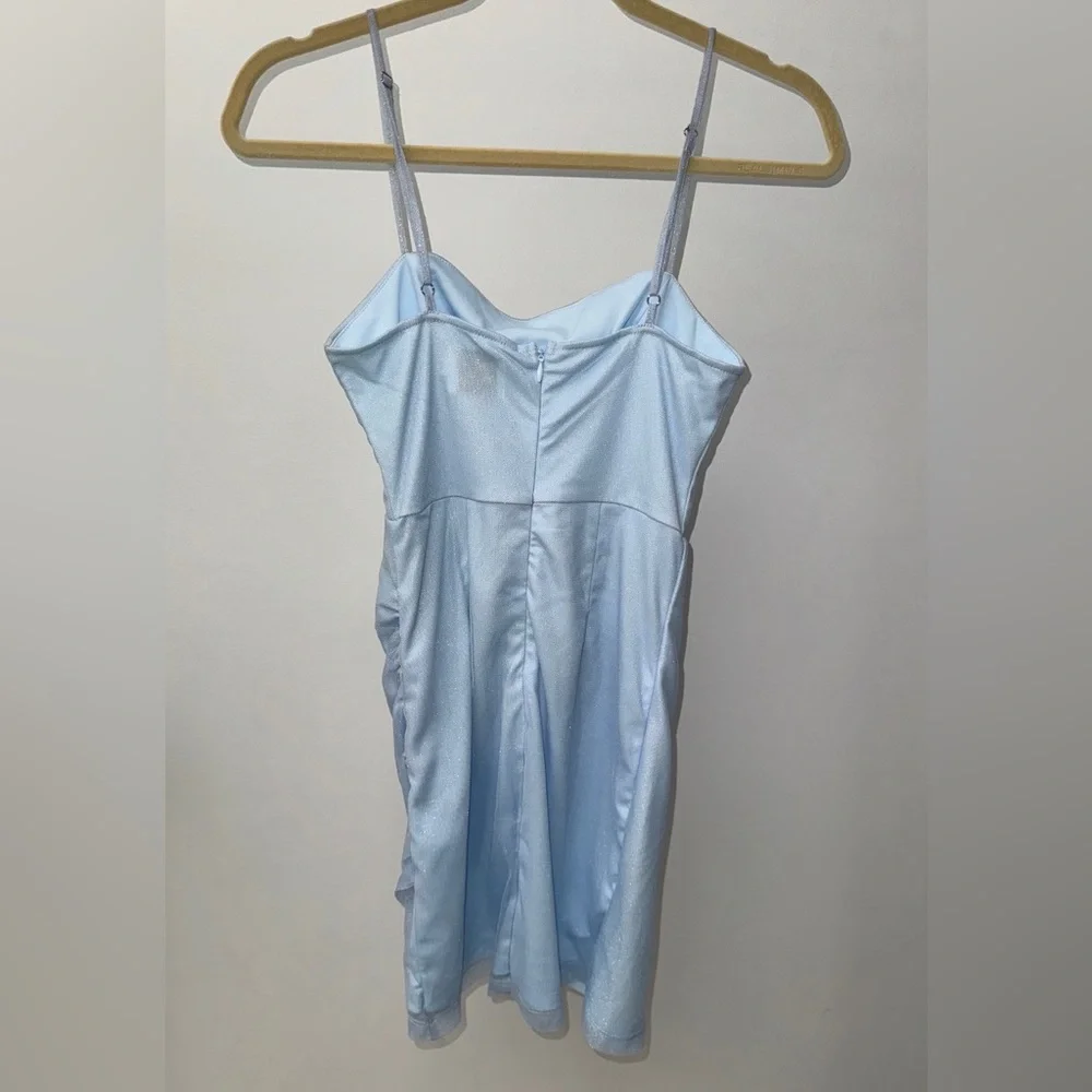 Princess Polly Ocenaia Mini Dress in Light Blue Size US 4 - Picture 8 of 8
